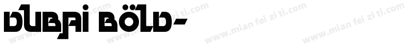 dubai bold字体转换